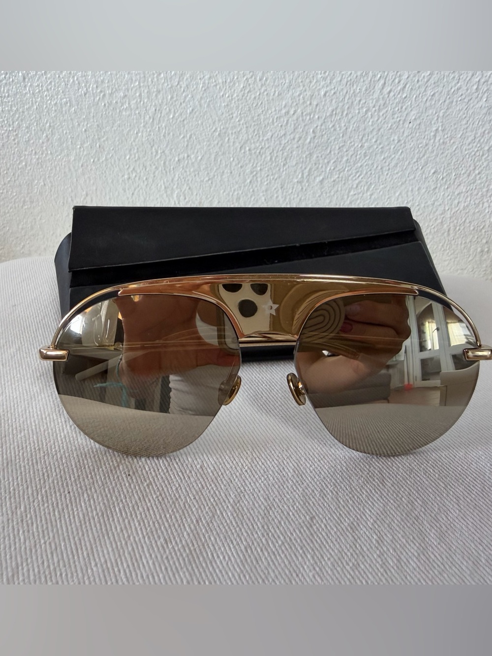 Dior Men's Gold Mirrored Aviator Sunglasses